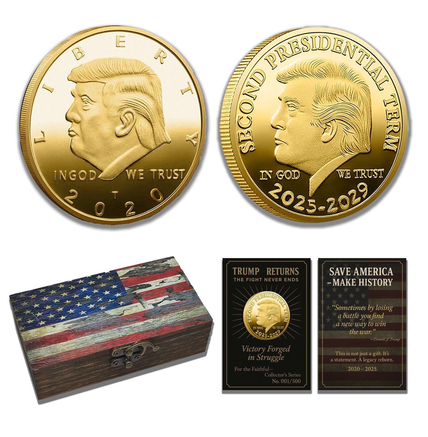 Donald Trump Gold Coin Set -- THE COMEBACK OF A LIFETIME.